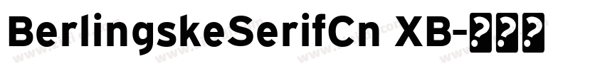 BerlingskeSerifCn XB字体转换
